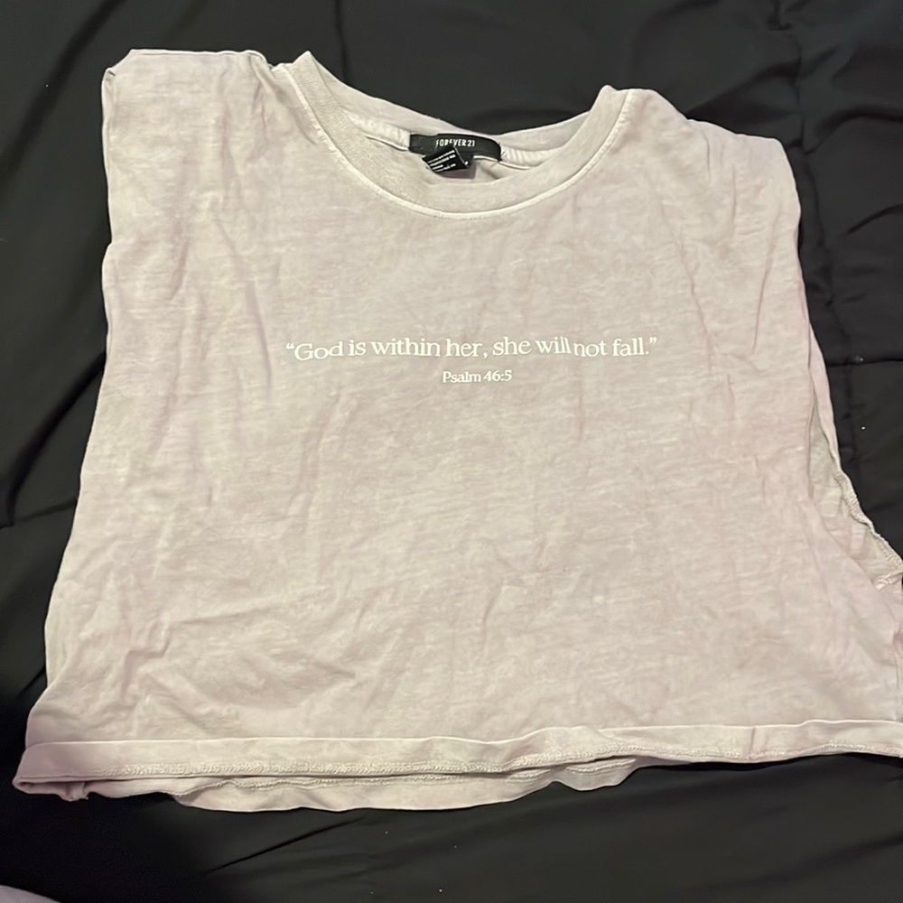 Forever 21 Psalms 46:5 Shirt